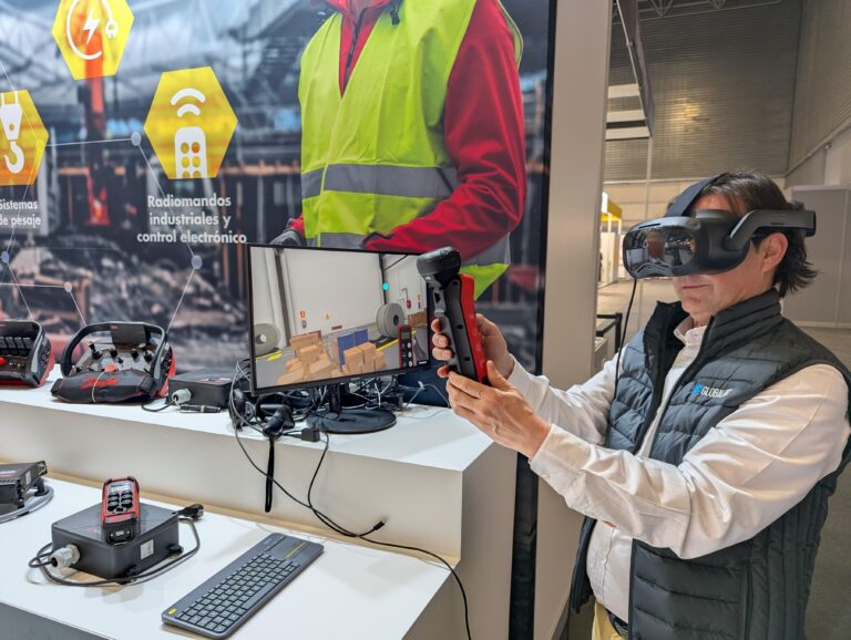 Real crane remotes meet virtual training